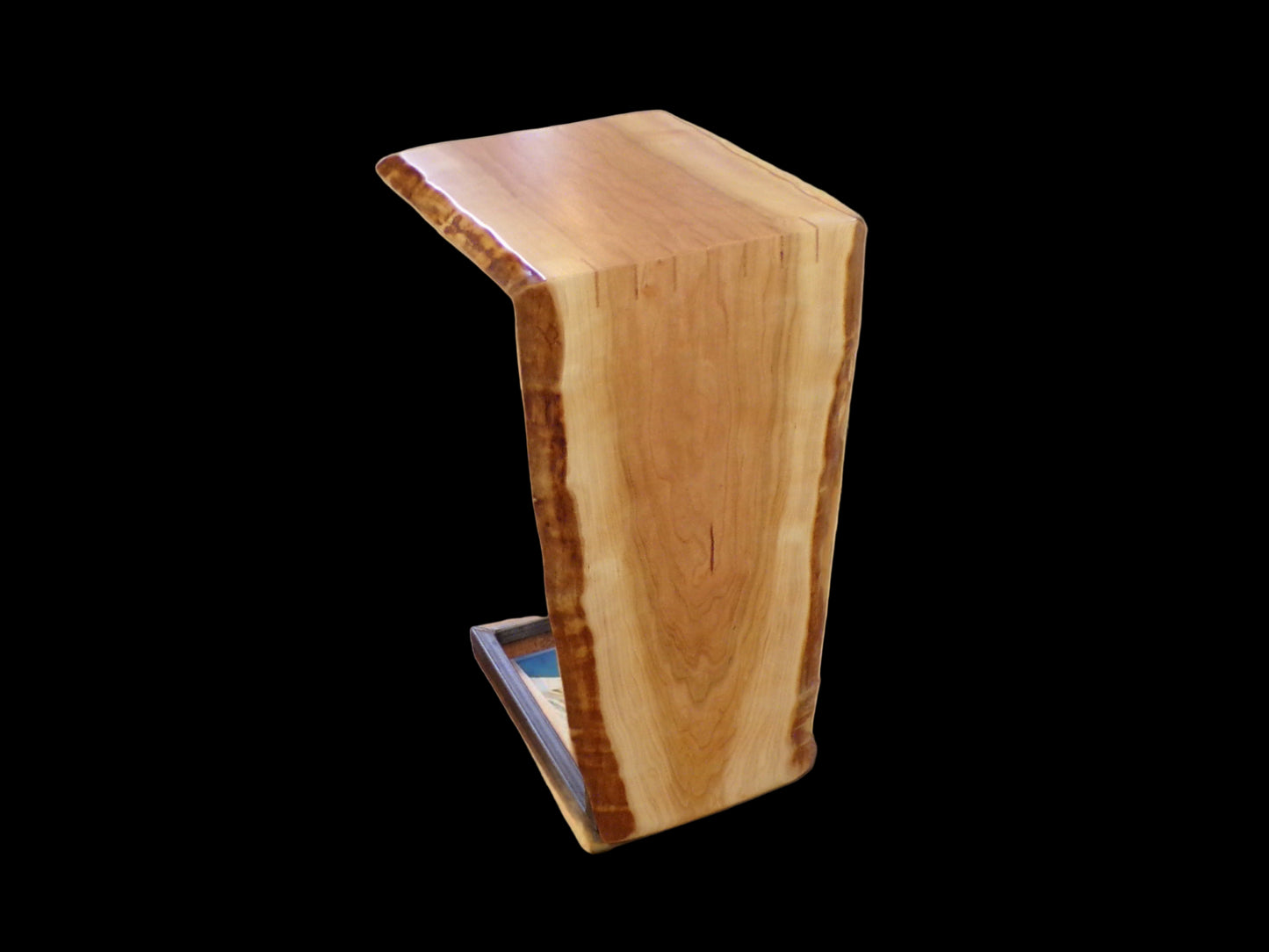 Custom "Live Edge" Waterfall Side Table