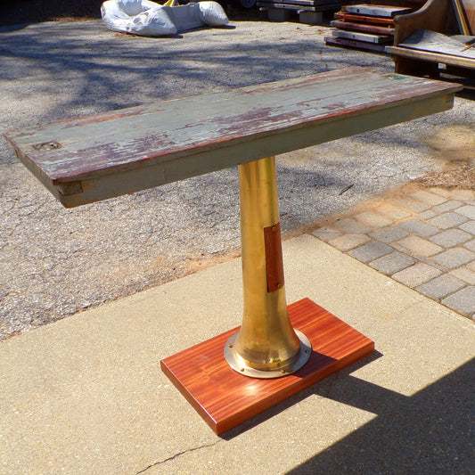 High-Top Table Made From Salvaged Antique Materials