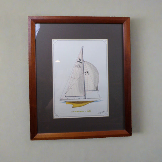 Howard Rogers Framed Ship Art - Intrepid 1967