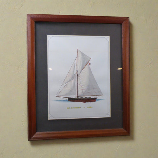 Howard Rogers Framed Ship Art - Mischief 1881