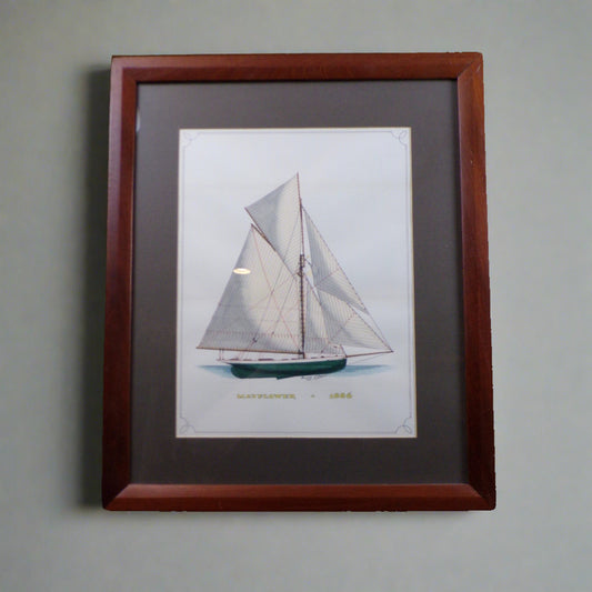 Howard Rogers Framed Ship Art - Mayflower 1886