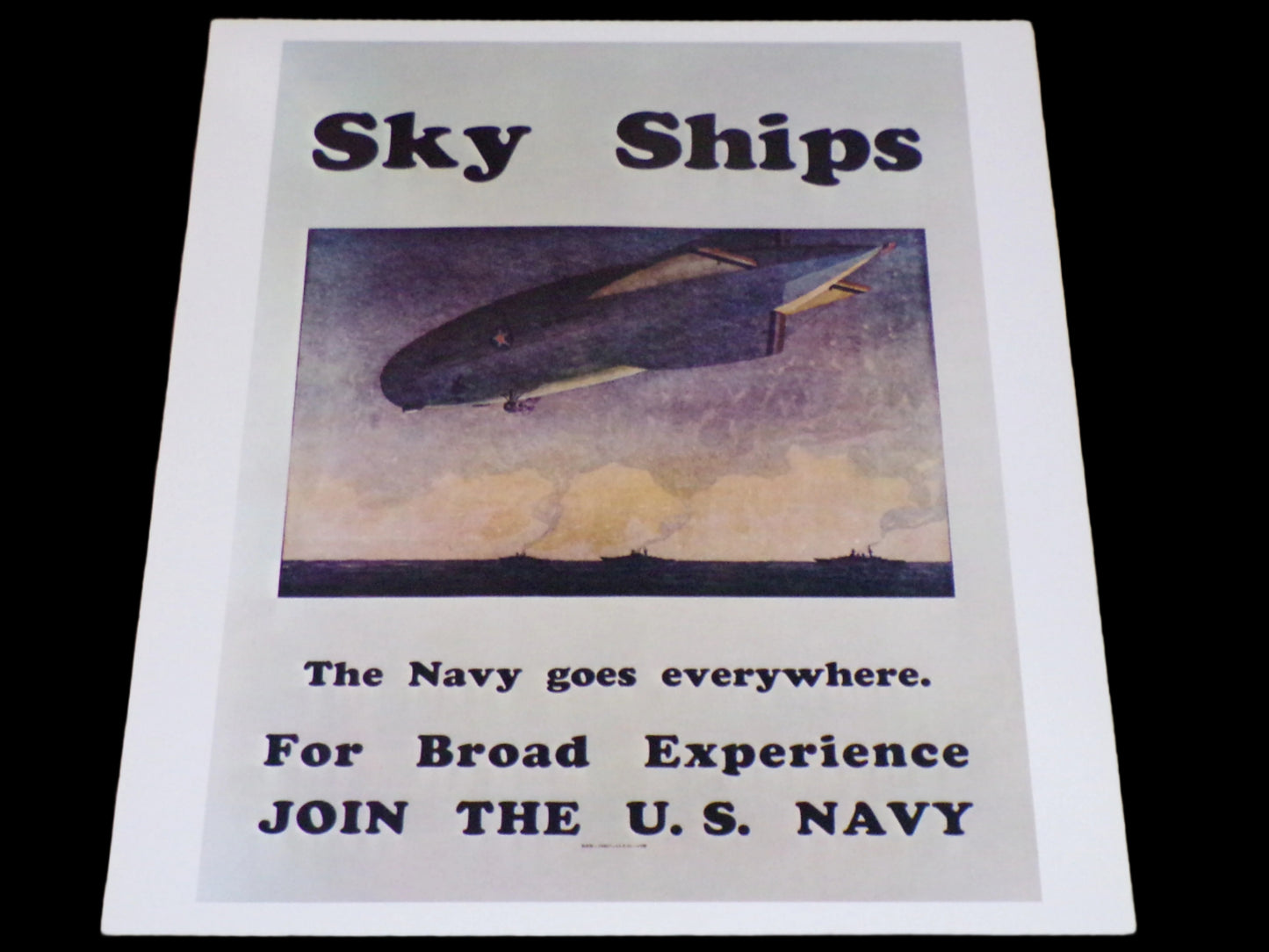 Recruitment Poster Sky Ships Navy