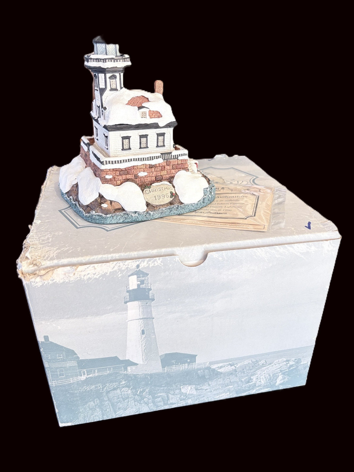 Harbour Lights Christmas 1996 Colchester Reef Lighthouse #701
