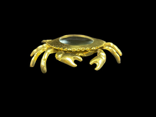 #Brass Crab Magnifying Glass
