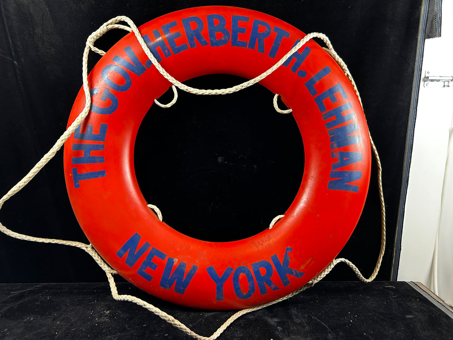 Life Ring "Gov. Herbert H. Lehman" circa 1960's - Annapolis Maritime Antiques