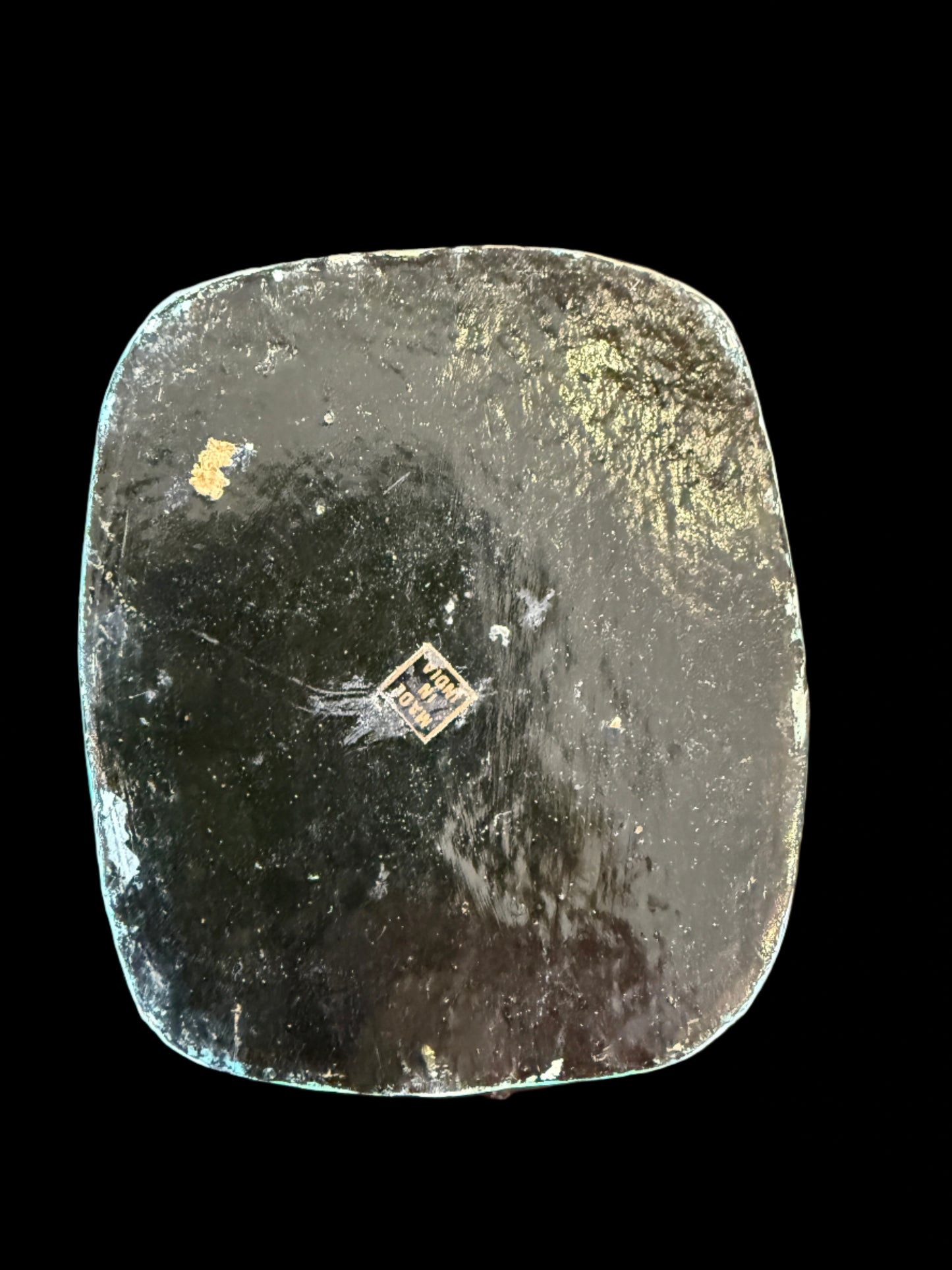 Vintage Hand-Painted Papier-Mâché Box – Sailboat Design (Made in India)