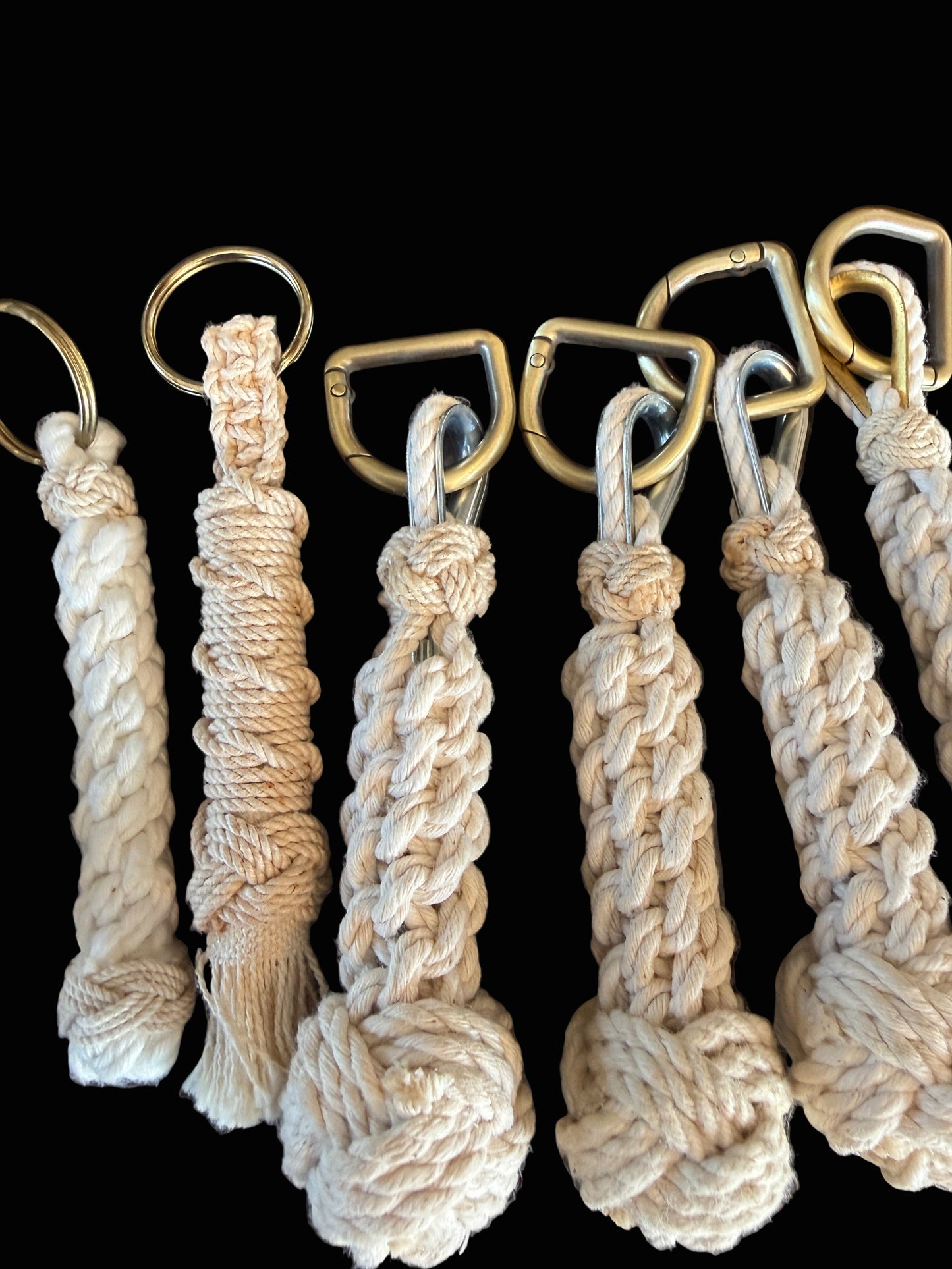 Hand Knotted Monkey Fist Keychain - Annapolis Maritime Antiques