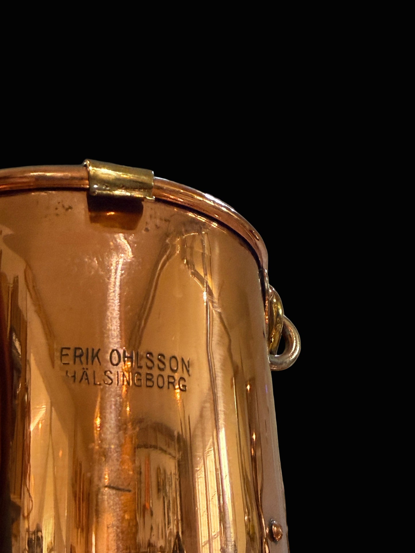 Vintage Copper Ship’s Lantern – Erik Ohlsson, Helsingborg – 18”