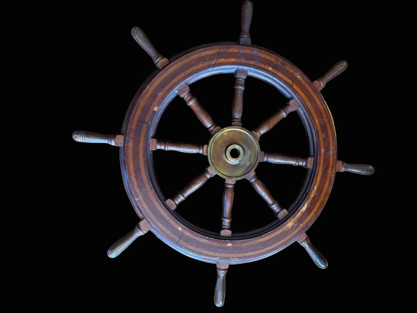 Large Authentic Ship's Wheel cira early 1900's