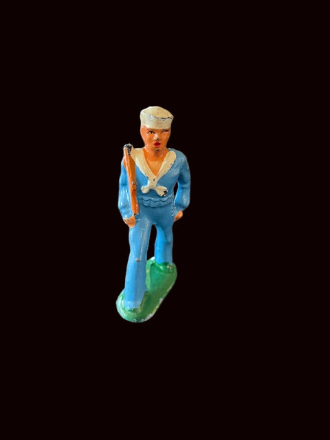 Barclay American Navy Toy Sailor - blue uniform - Annapolis Maritime Antiques