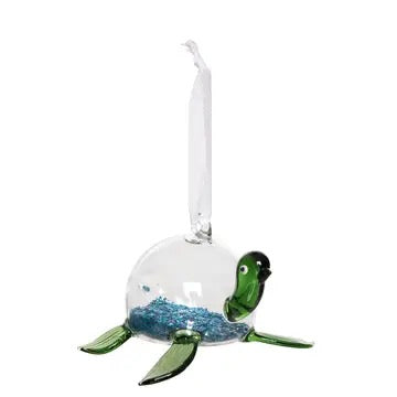 Turtle Glass Ornament