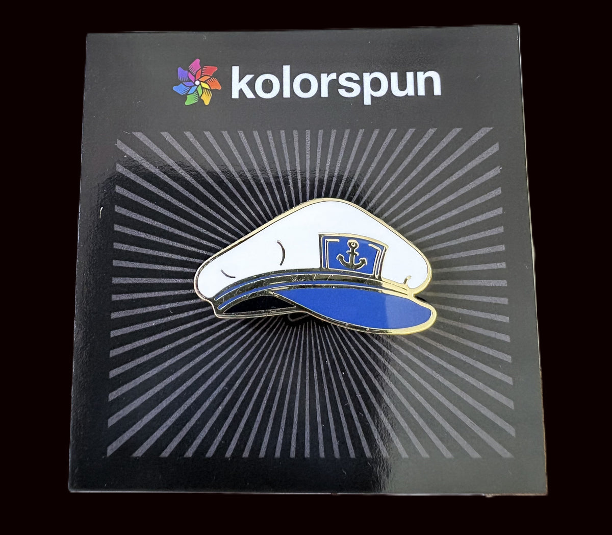 Nautical Enamel Pins - Captain Hat