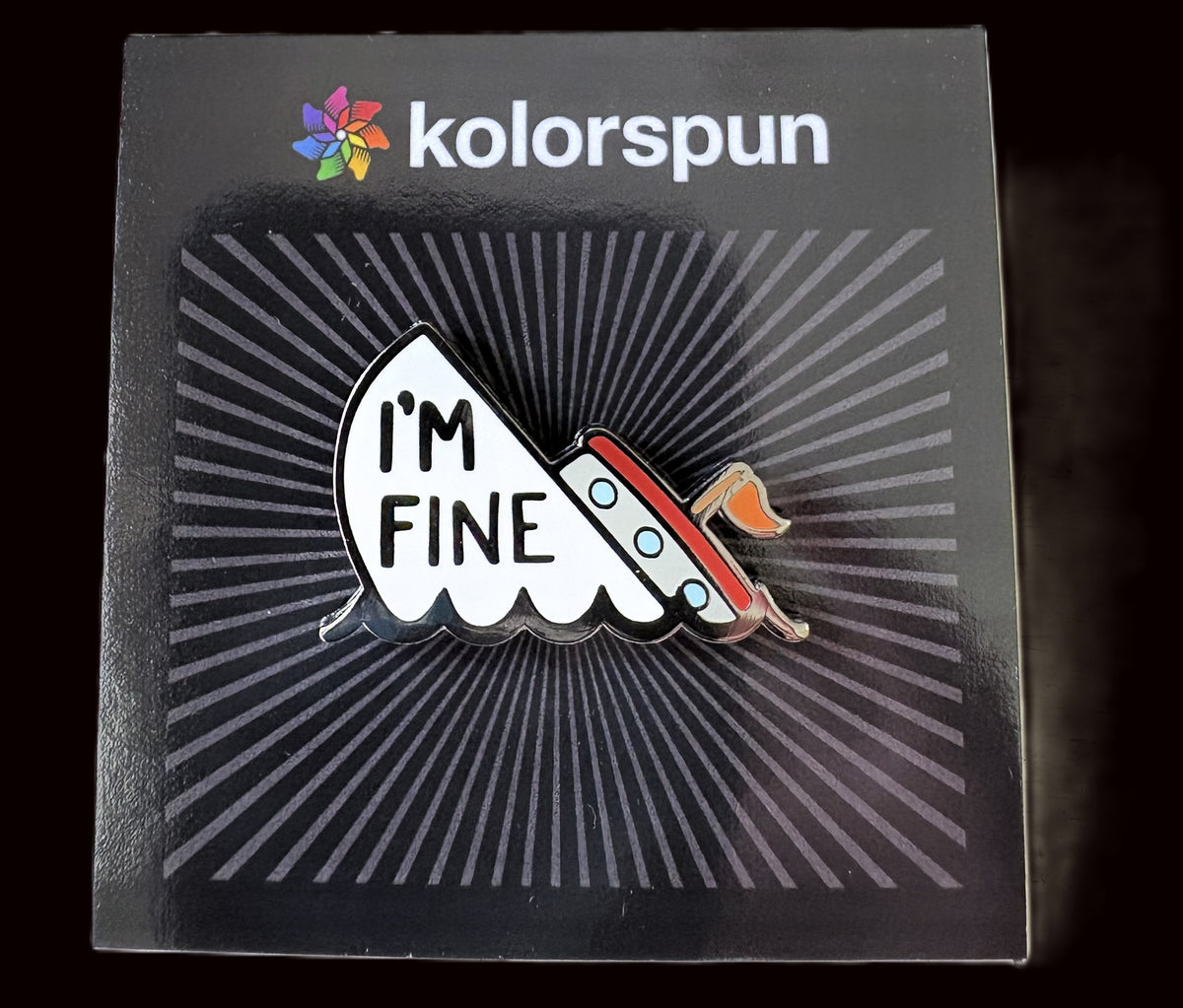 Nautical Enamel Pins - I'm Fine Boat