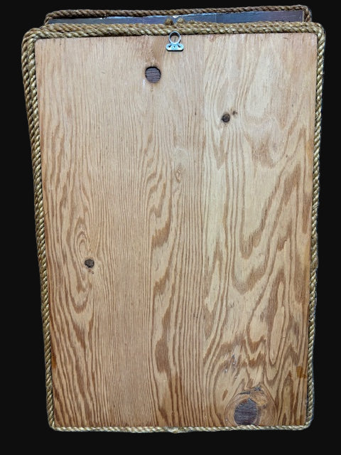 #U.S. Navy Aviation Recruitment Wooden Plaque – “Wings Thrills Join the Navy”