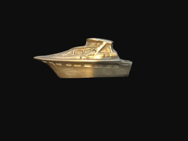 #Cast Metal Ocean Liner Ship Miniature Nautical Decor - Annapolis Maritime Antiques