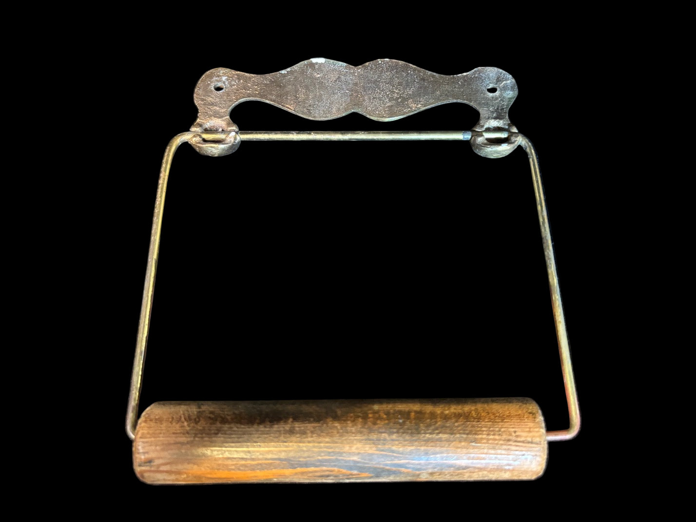 Vintage Brass “Captain” Toilet Roll Holder - Annapolis Maritime Antiques