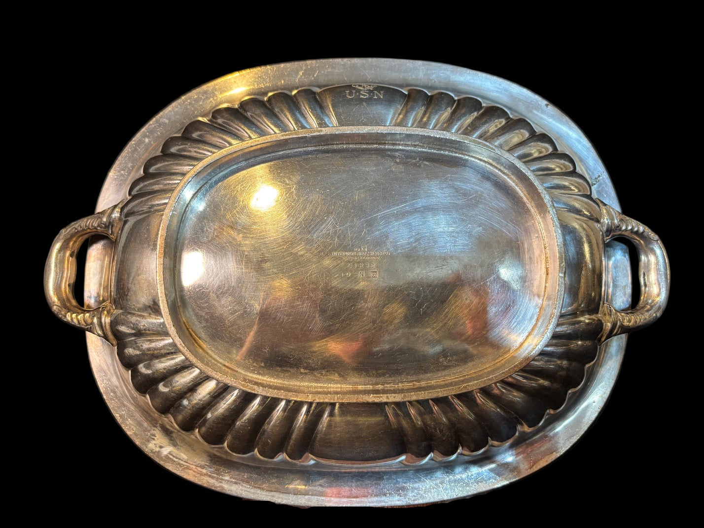 U.S. Navy Silver-Plated Serving Dish – International Silver Co.