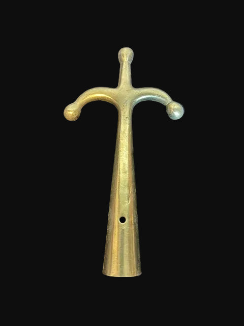 #Flag Pole Finial Decorative Nautical Hardware - Solid Brass - Annapolis Maritime Antiques