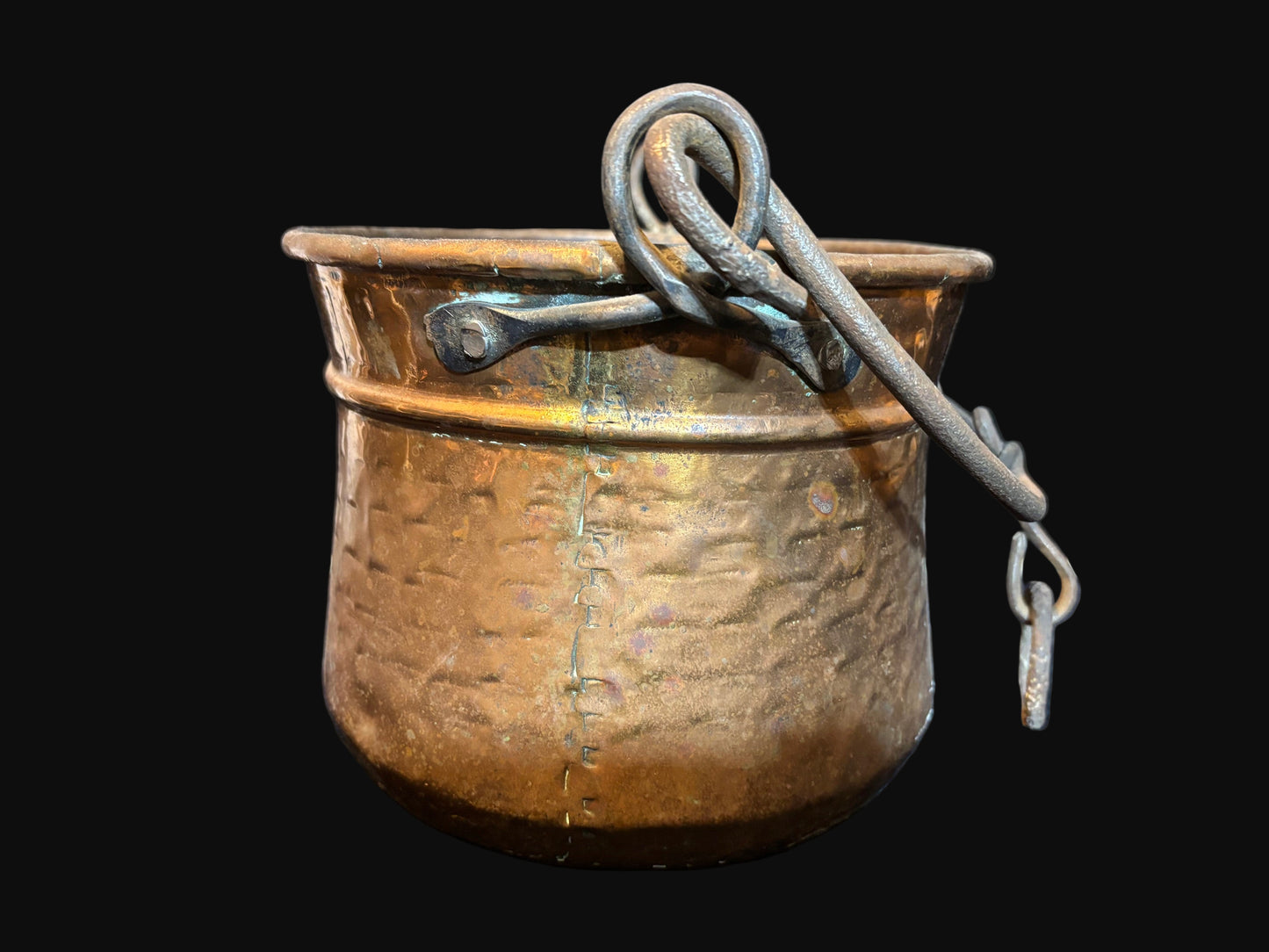 #Brass Ship’s Galley Pot with Swing Handles