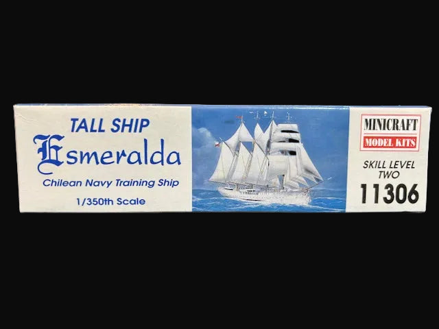 Minicraft 1:350 Tall Ship Esmeralda Model Kit #11306 – Chilean Navy Sailing Ship