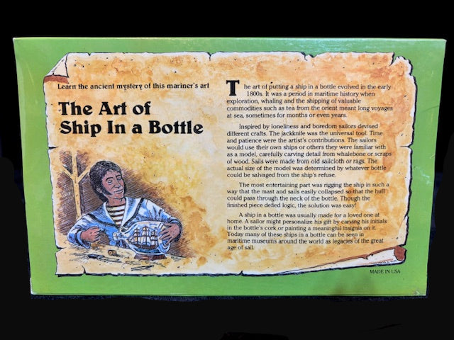 Cutty Sark Ship in a Bottle Kit – Woodkrafter Kits Model 206 – Sealed (1984)