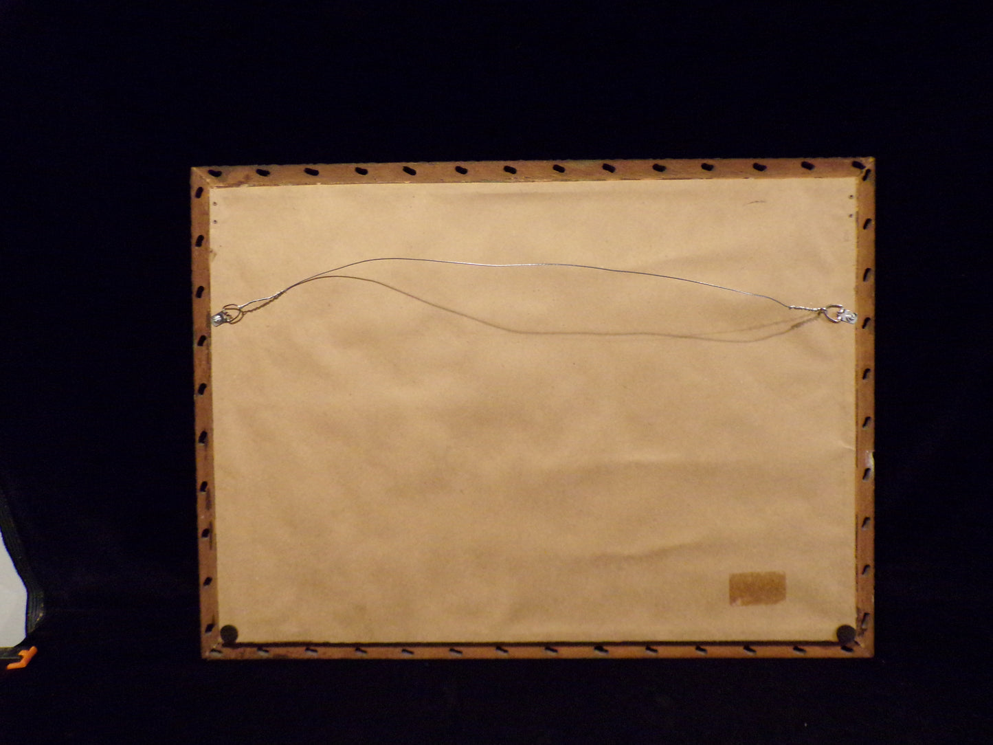 Art, USS Maine BB-10. Print, custom hand-made wood frame Circa early 1900's