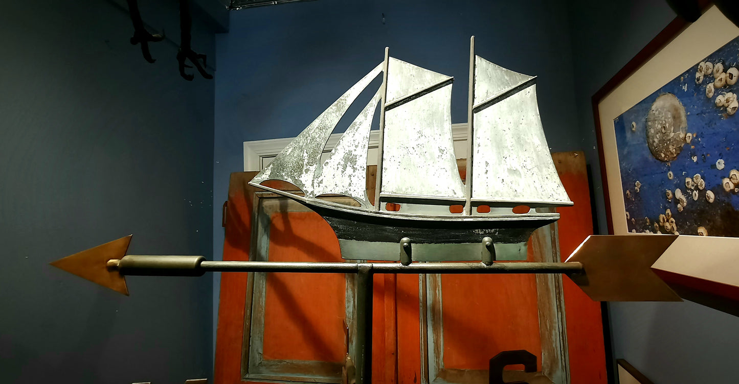 Cupola, Antique Nautical, Copper and Copper Clad, Circa 1920's, with weathervane