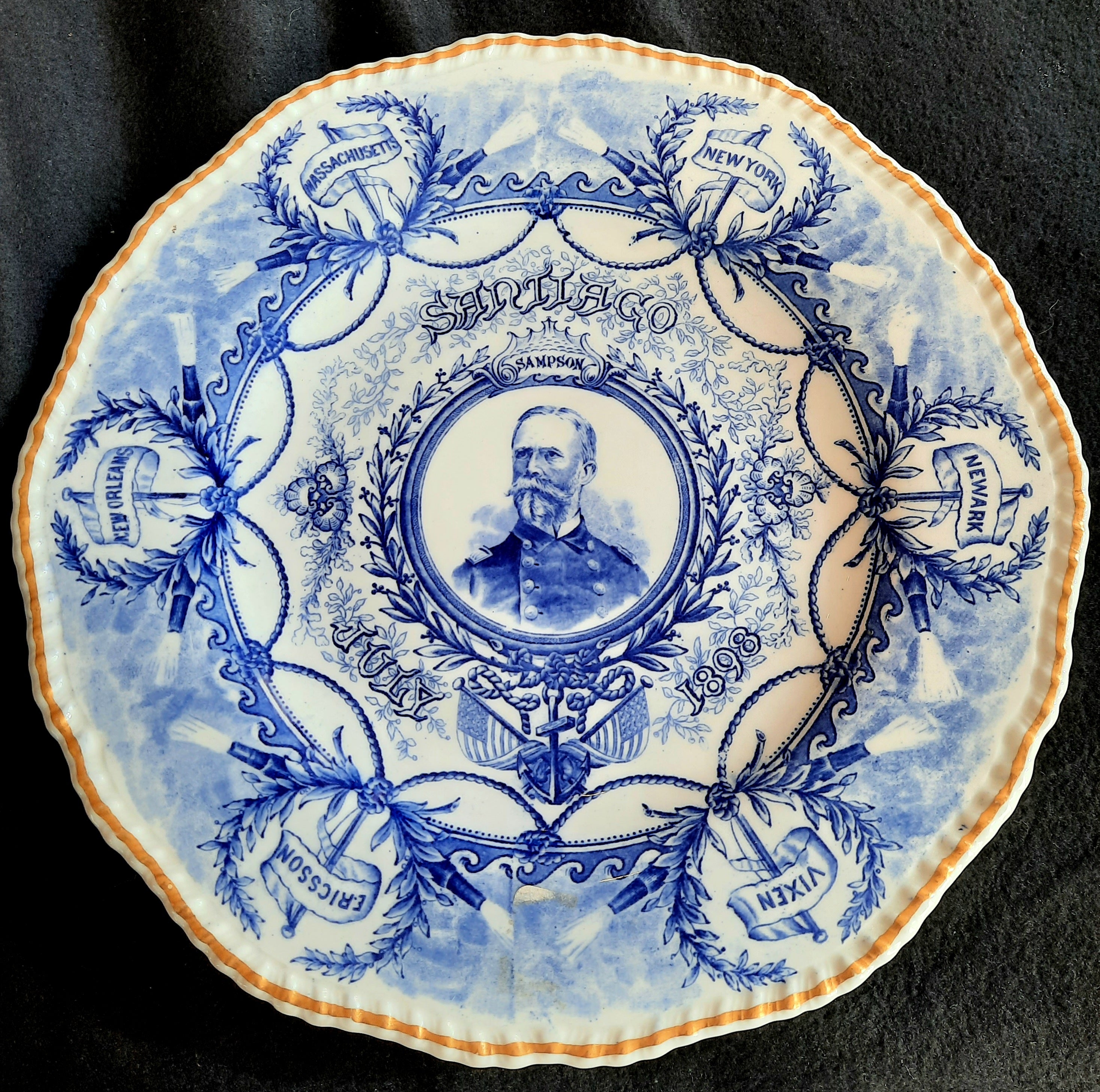 REAR ADMIRAL SAMPSON cheapest COMMEMORATIVE PLATE