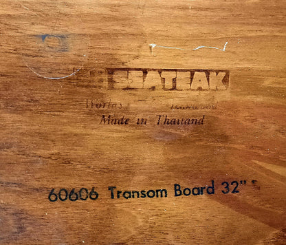 Transom Board, teak, Medford, Nj