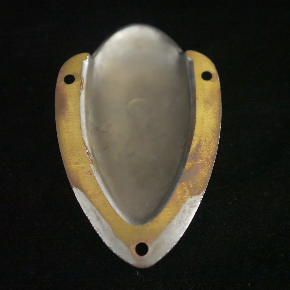 Bottom of 5.75" polished chrome ventilator.