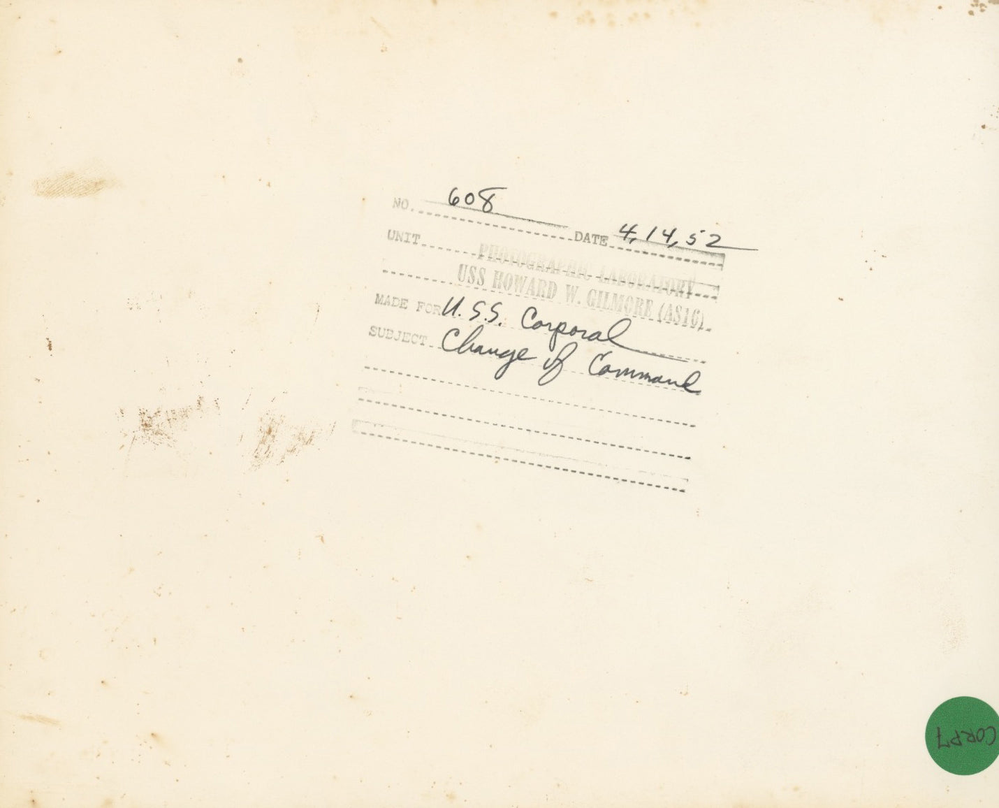 USS Corporal (SS-346) Submarine