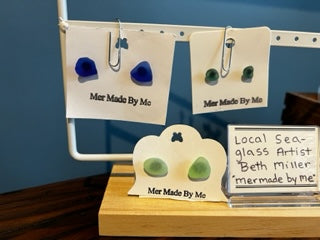 Sea Glass Earrings - Stud