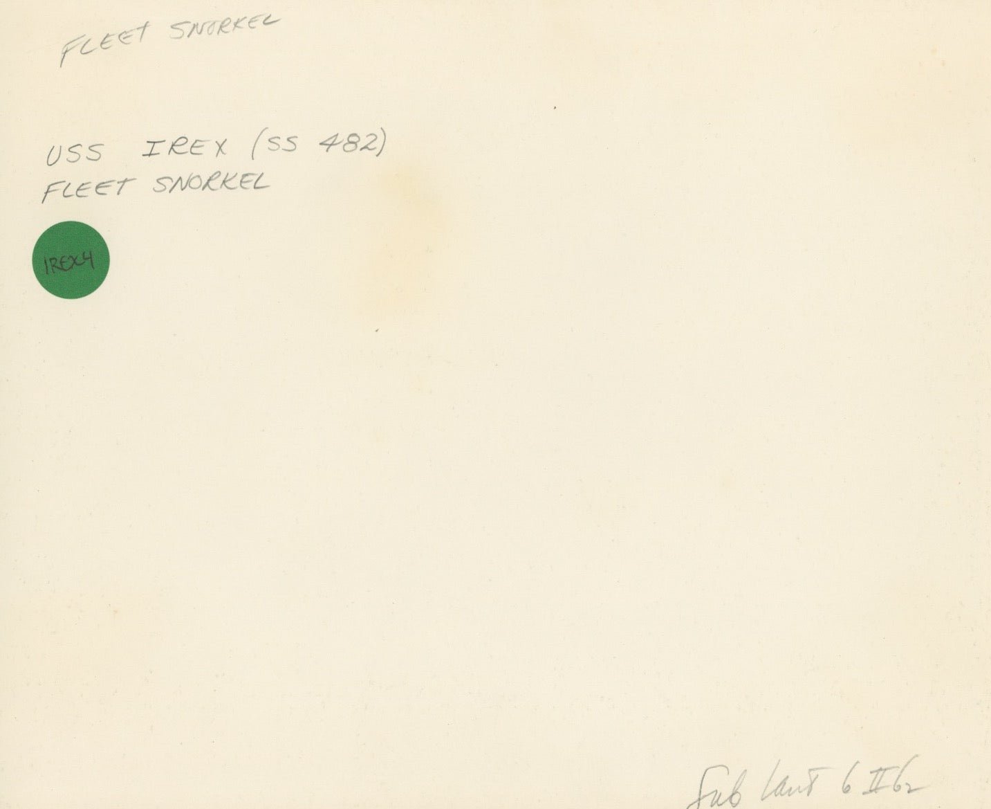 USS Irex (SS-482) Submarine