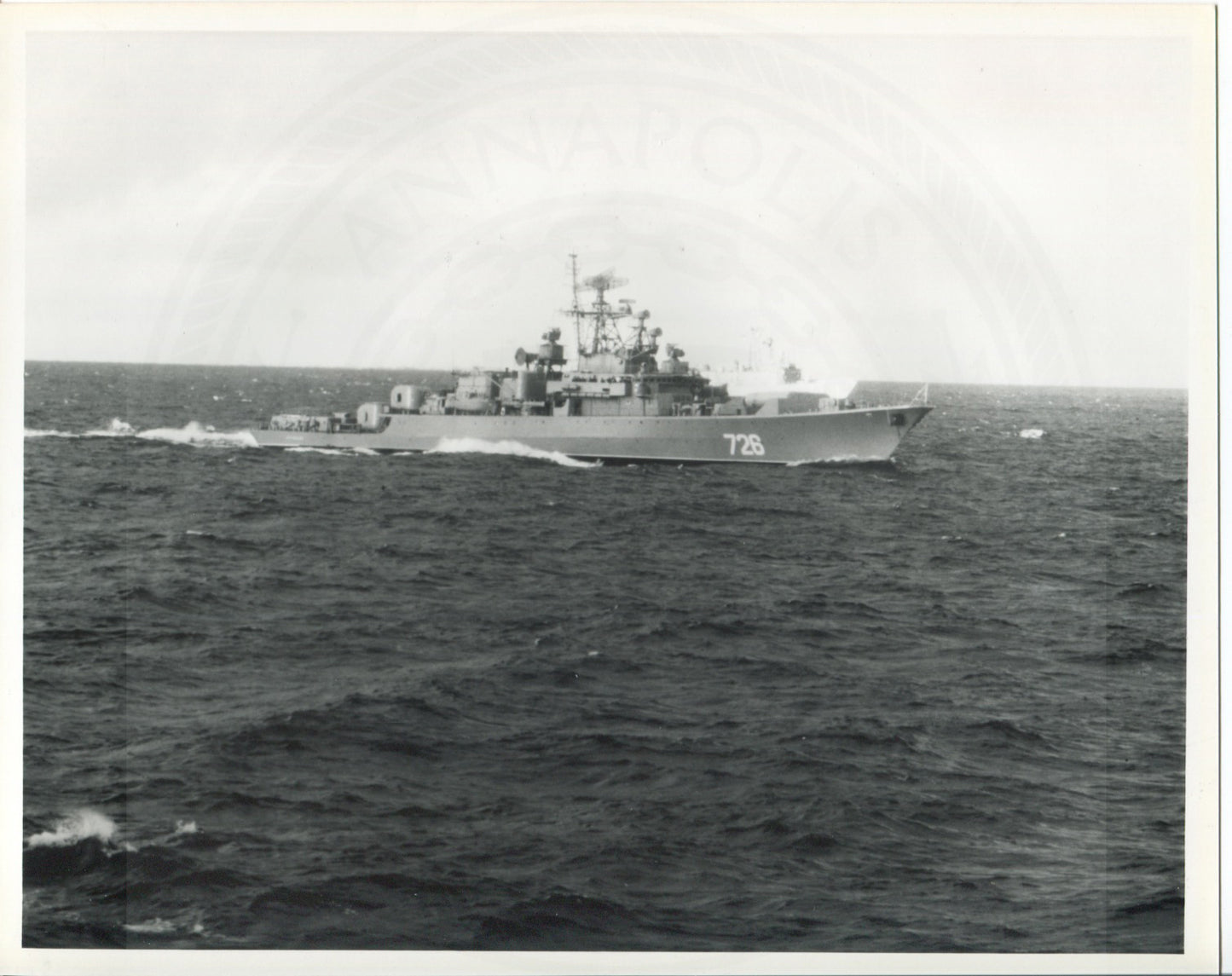 Official U.S. Navy photo of Soviet Krivak I class frigate Druzhny. - Annapolis Maritime Antiques