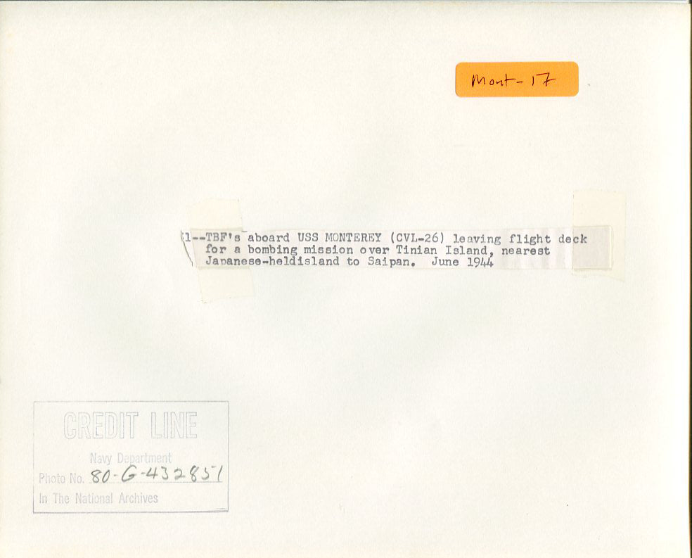 USS Monterey (CVL-26) Aircraft Carrier