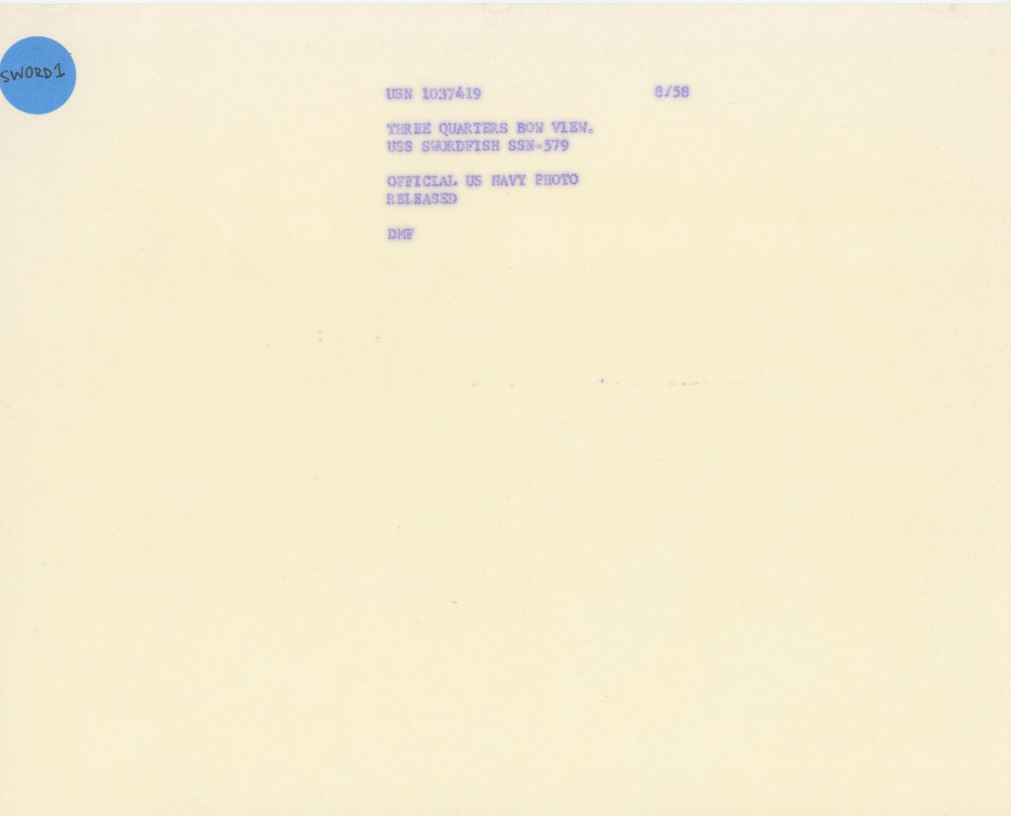 USS Swordfish (SSN-579) Submarine