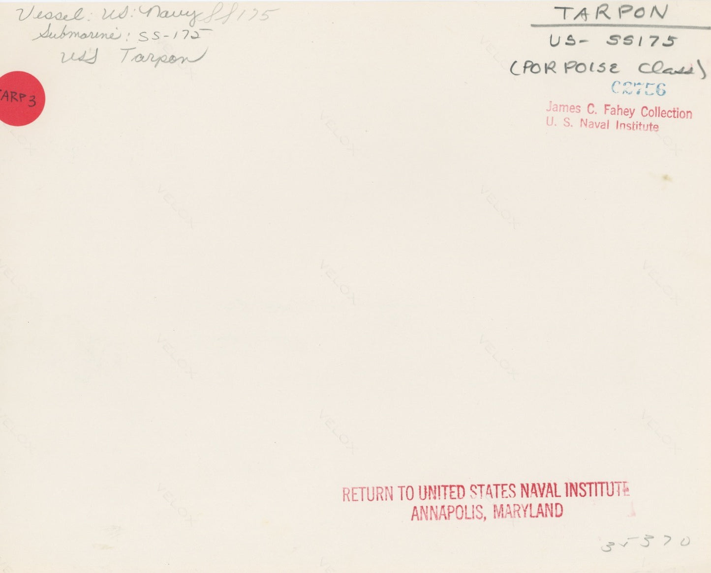 USS Tarpon (SS-175) Submarine