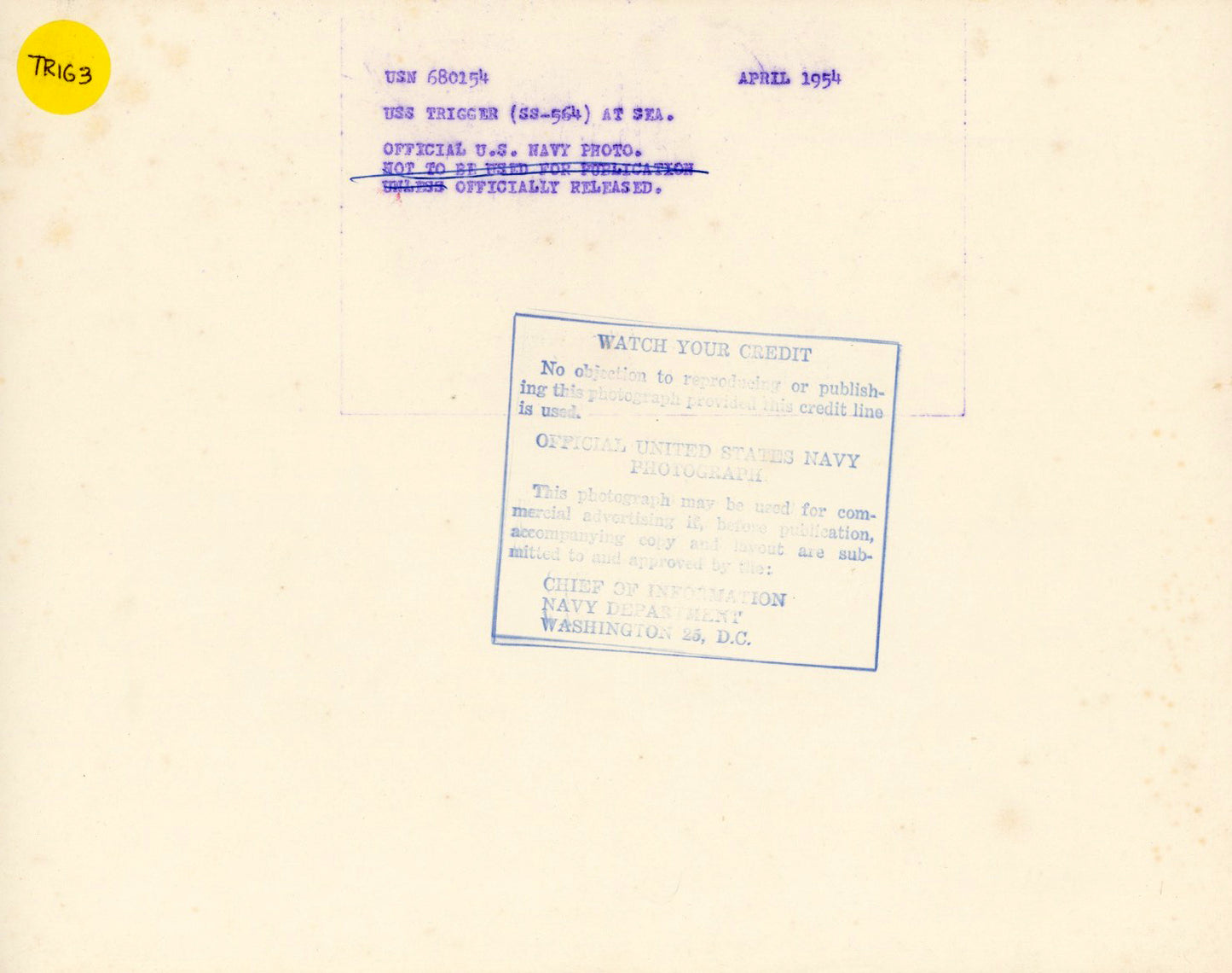 USS Trigger (SS-564) Submarine