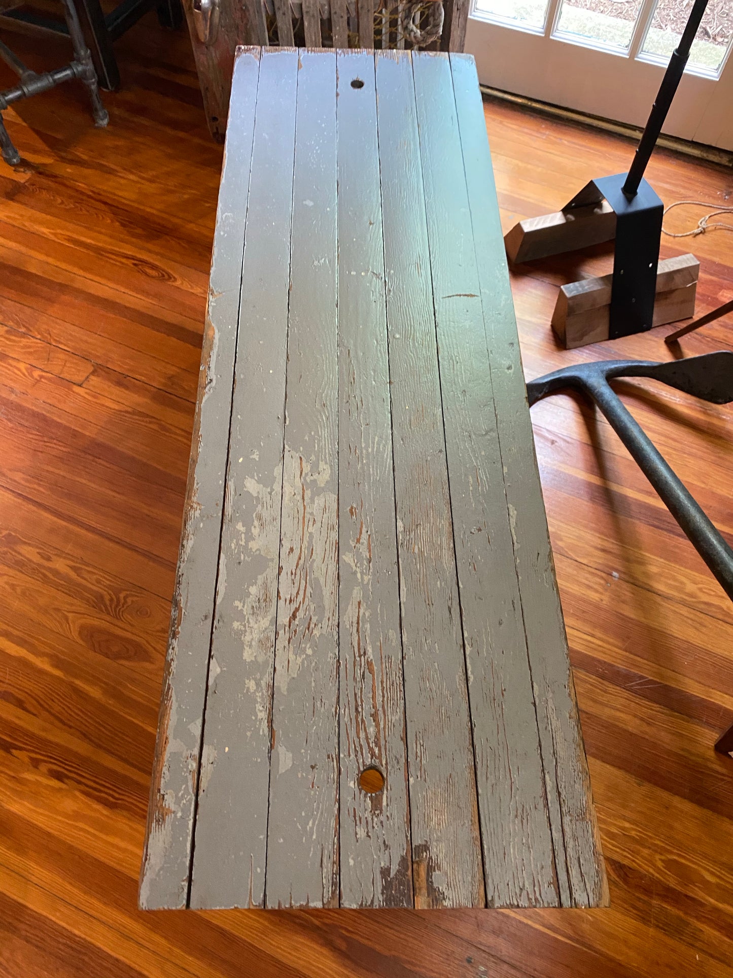 Custom Trumpy Motor Yacht Table/Bench