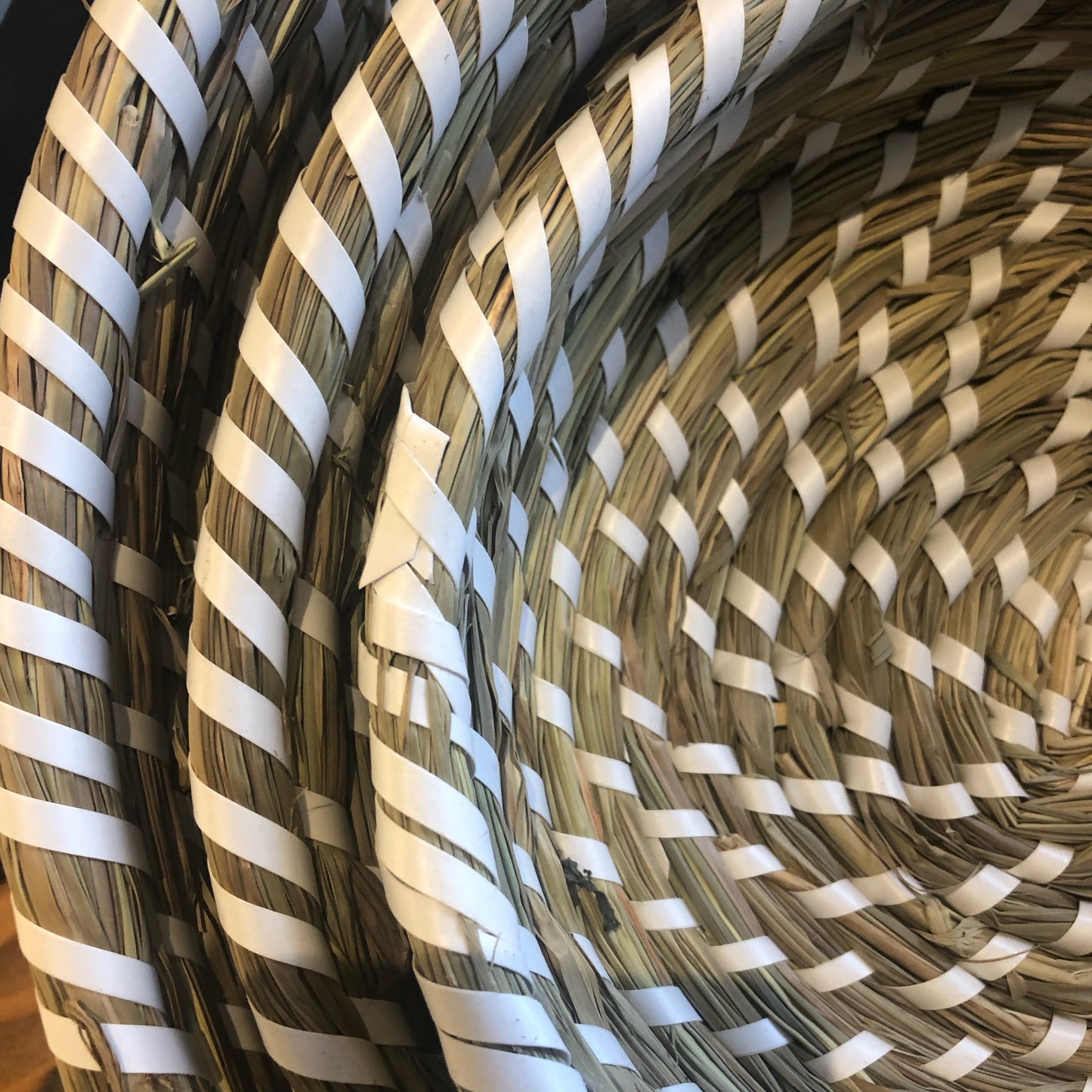 Woven Seagrass Nesting Bowls, Set of 3 - Annapolis Maritime Antiques