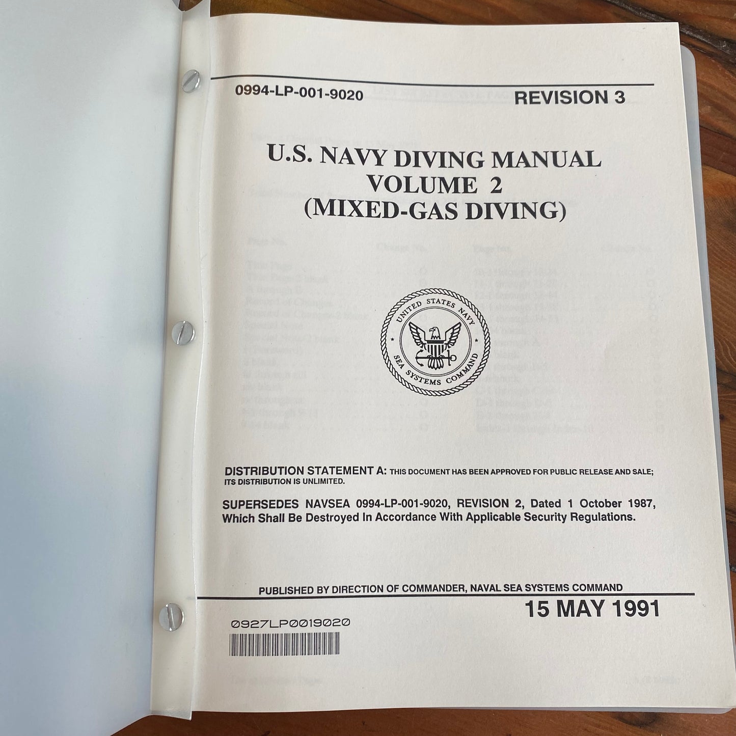 Two Diving Manuals Set, Navy - Annapolis Maritime Antiques