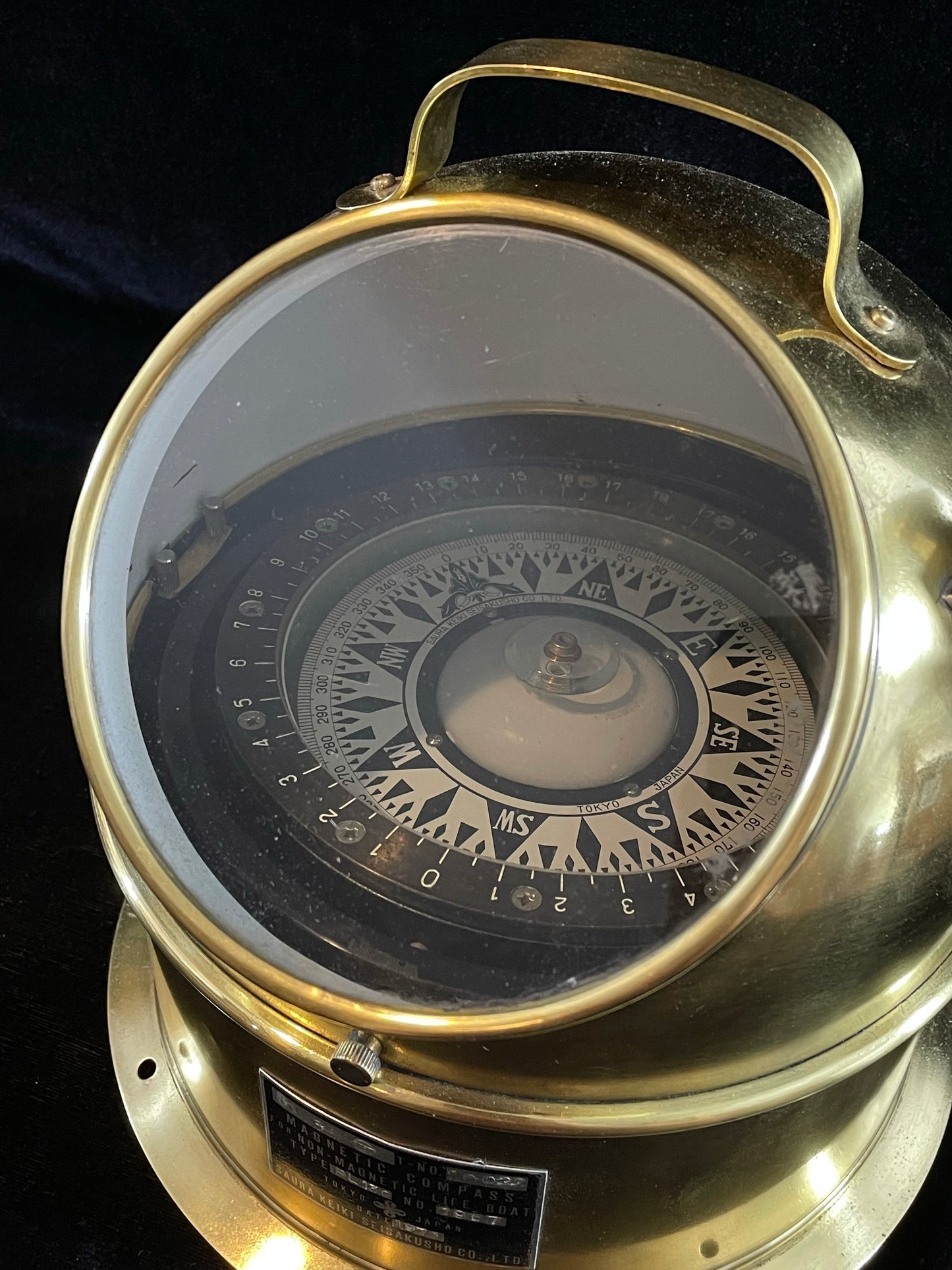Original Saura Keiki Magnetic Life Boat Compass, 1977