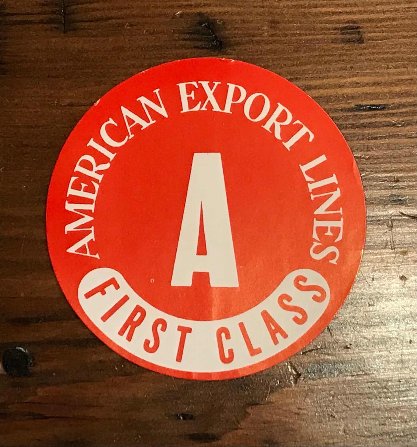 Stickers - American Export Lines First Class, A