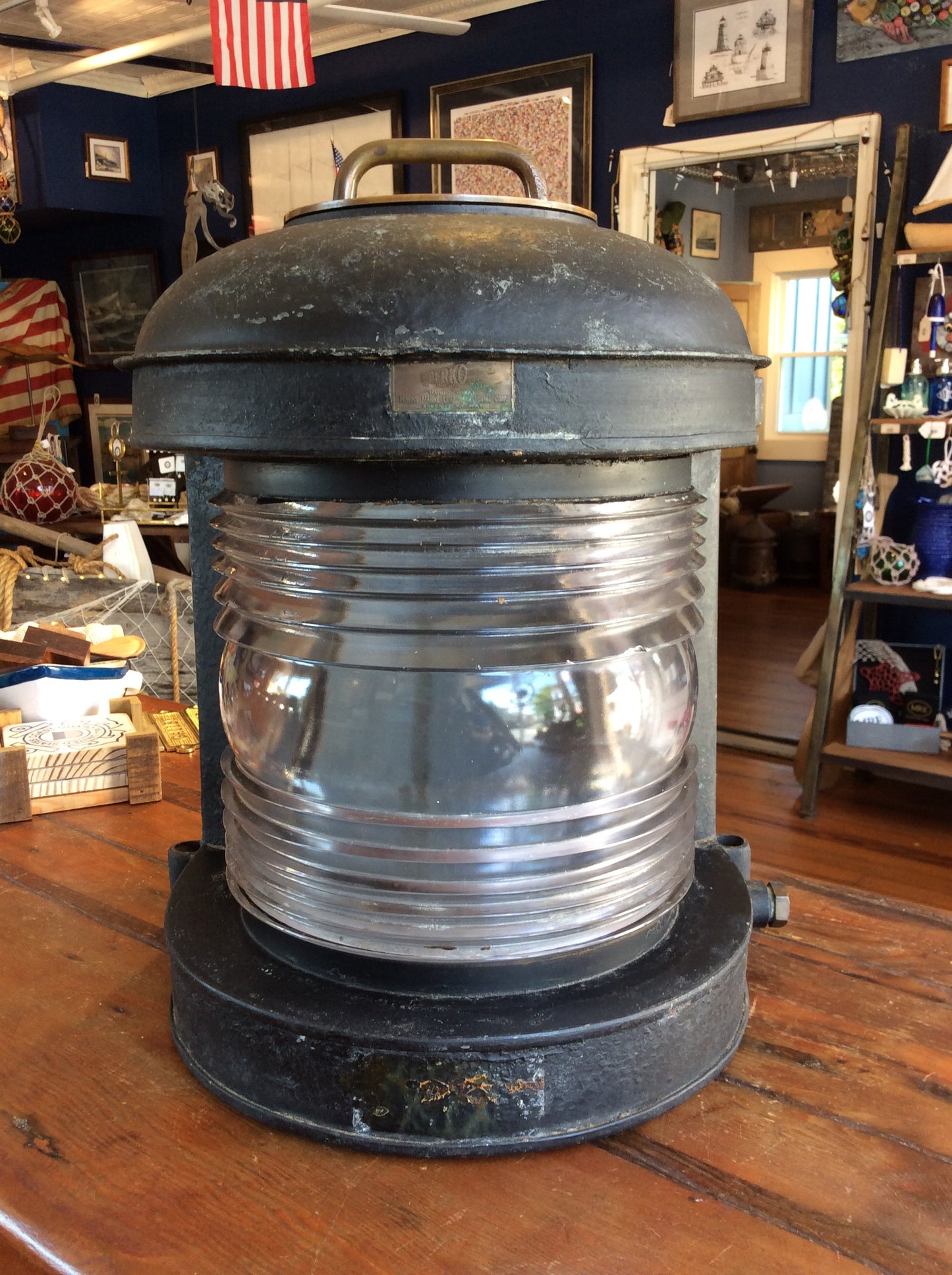 Lamp, Perko, 1943 Liberty Ship, SS Matthew Lyon - Annapolis Maritime Antiques