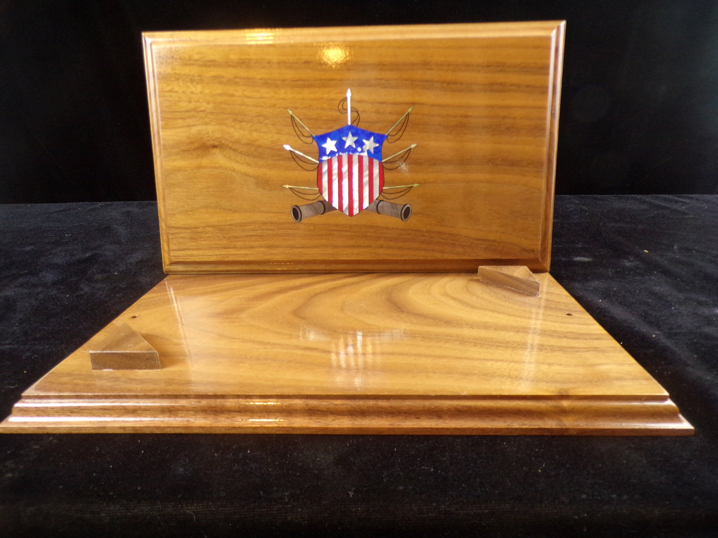 Nautical, Patriotic Urn with Mother of Pearl Inlay