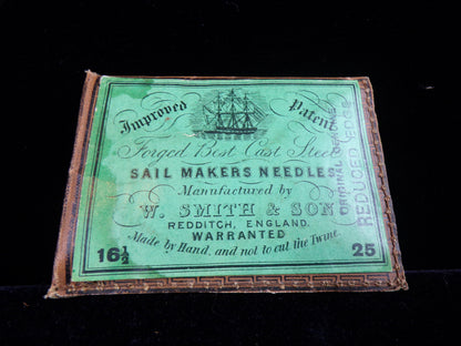 Sail Makers Needles Book with Needles, W. Smith & Son