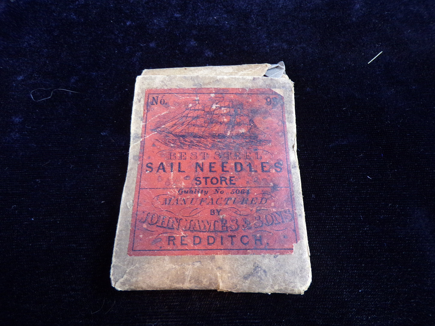 Sail Needles Store Book with Needles, John James & Son
