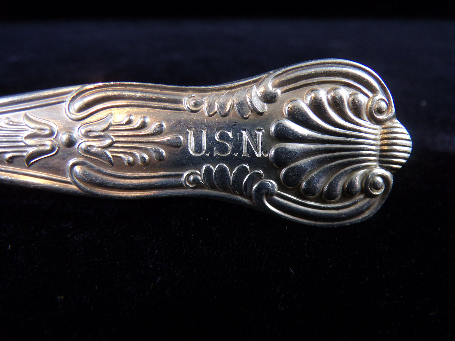(1) US Navy Silver Solder 7 1/4" Tablespoon