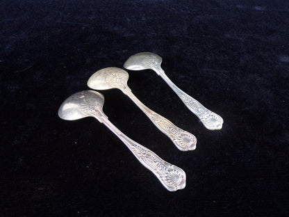 US Navy 5" Silver Solder Soup Spoons, International Silver