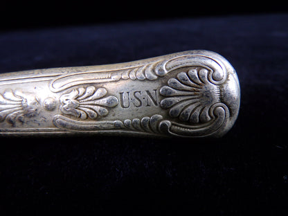 (4) US Navy 9.5" Silver Solder Butter Knives, INSICO